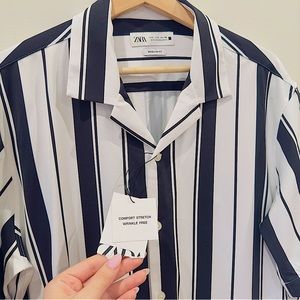 BRAND NEW ZARA Men’s Button Down Tee with tags
